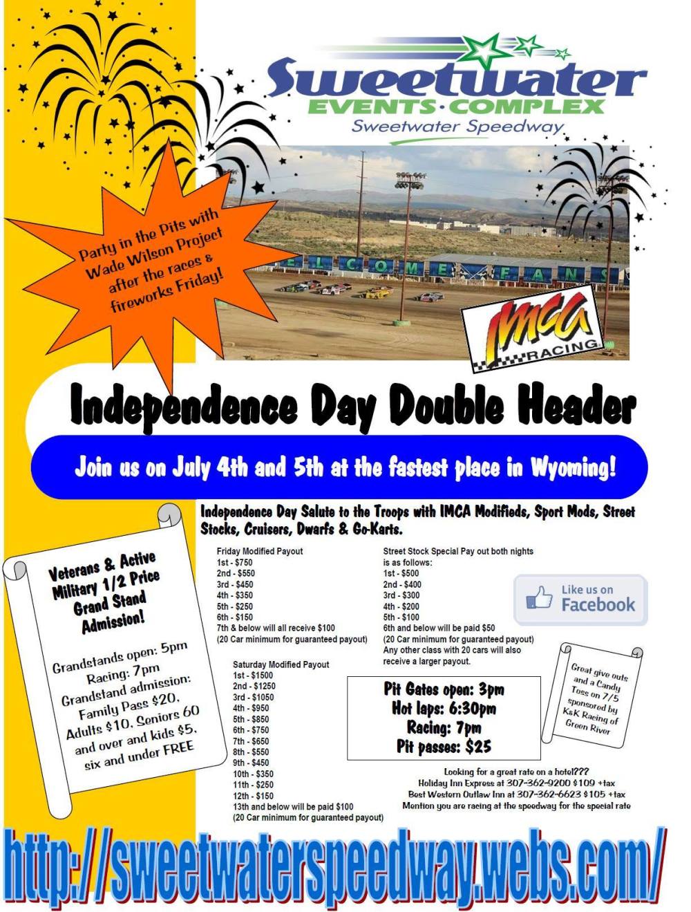 Don't miss the fireworks on and off the track at the Independence Day ...